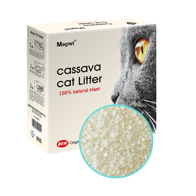 Original cassava cat litter